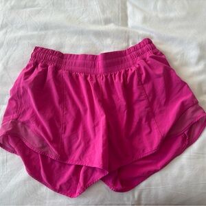 Lululemon Hotty Hot Shorts Pink 4 Inches
